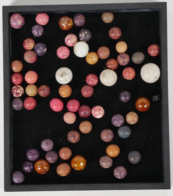 19TH & EARLY 20TH POTTERY MARBLES