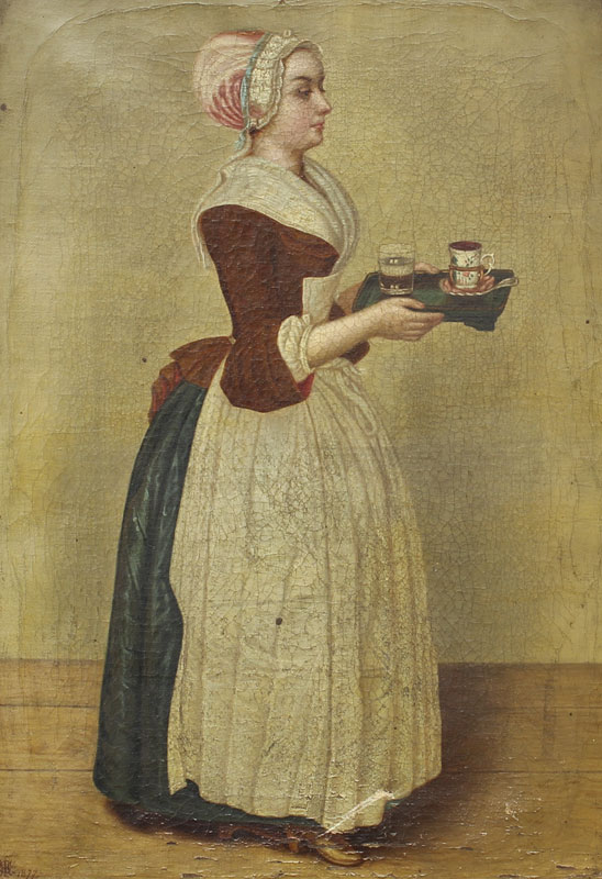 19TH OIL/CANVAS PORTRAIT OF YOUNG