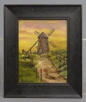 19th painting oil on canvas wi