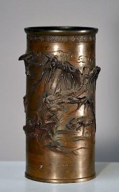 19TH/20TH C. JAPANESE BRONZE V
