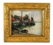 19TH/20TH C. OIL ON CANVAS BOA