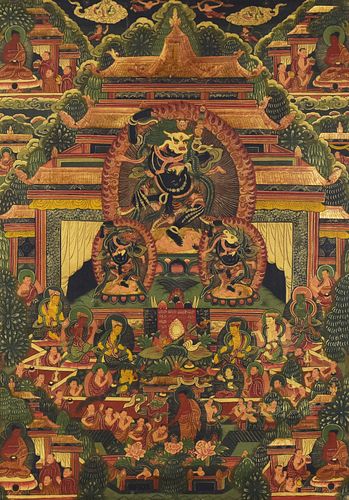 19TH/20TH C. TIBETAN THANGKALate