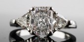 1CT PLATINUM COLORLESS DIAMOND