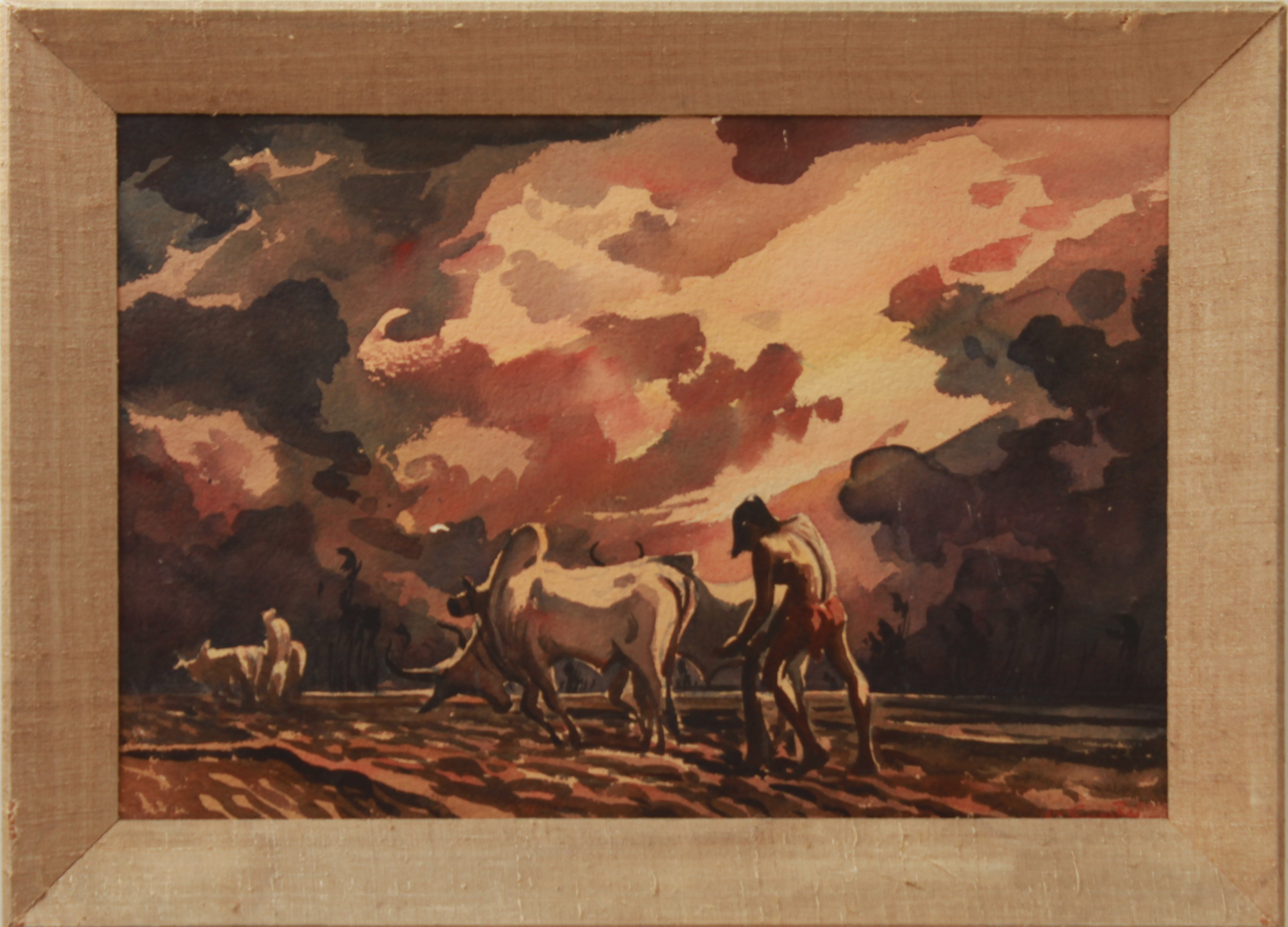1G.D THYAGA RAJ "DRIVING THE OX"