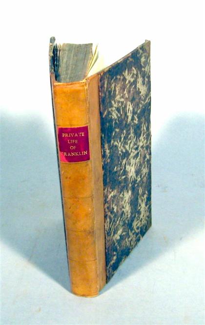 1vol.  Franklin, Benjamin. The