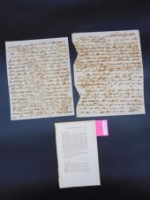 2 1/2 PAGE HANDWRITTEN LETTER