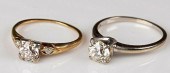 2 14K OMC DIAMOND SOLITAIRE RI