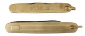 (2) 14KT GOLD POCKET KNIVES, (
