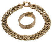 (2) 14KT YELLOW GOLD JEWELRY S