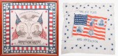 (2) 1888 Campaign Scarves Benj