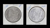 2 1889 AND 1890 MORGAN SILVER