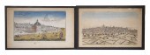 (2) 18TH C. VUE D'OPTIQUES OF