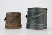 2 18TH C. WOOD FIRKEN BARRELS