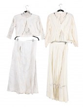 (2) 1900 2-piece dresses to in