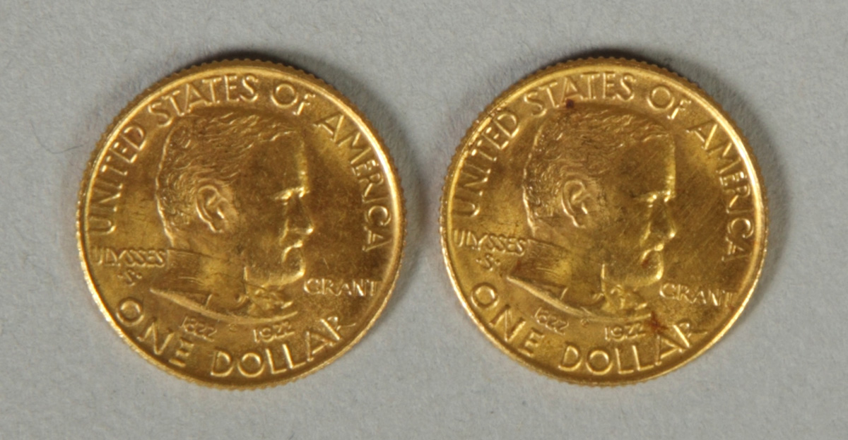 2 - 1922 Gold One Dollar Coins Dia.