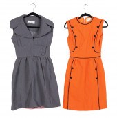 (2) 1960's designer dresses to