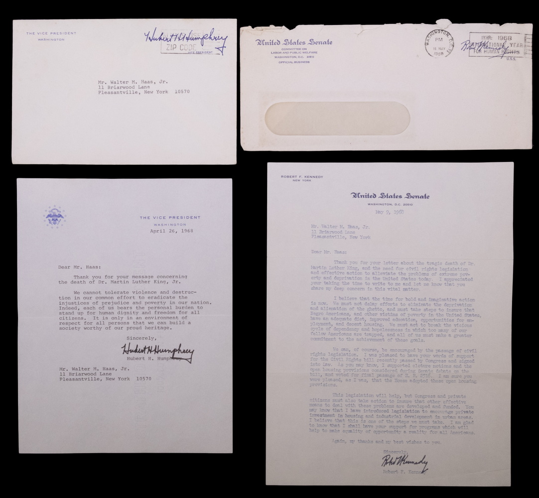 (2) 1968 LETTERS W/ ENVELOPES