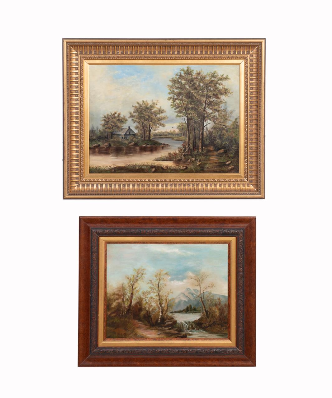 2 19TH C. AMERICAN SCHOOL WATER &