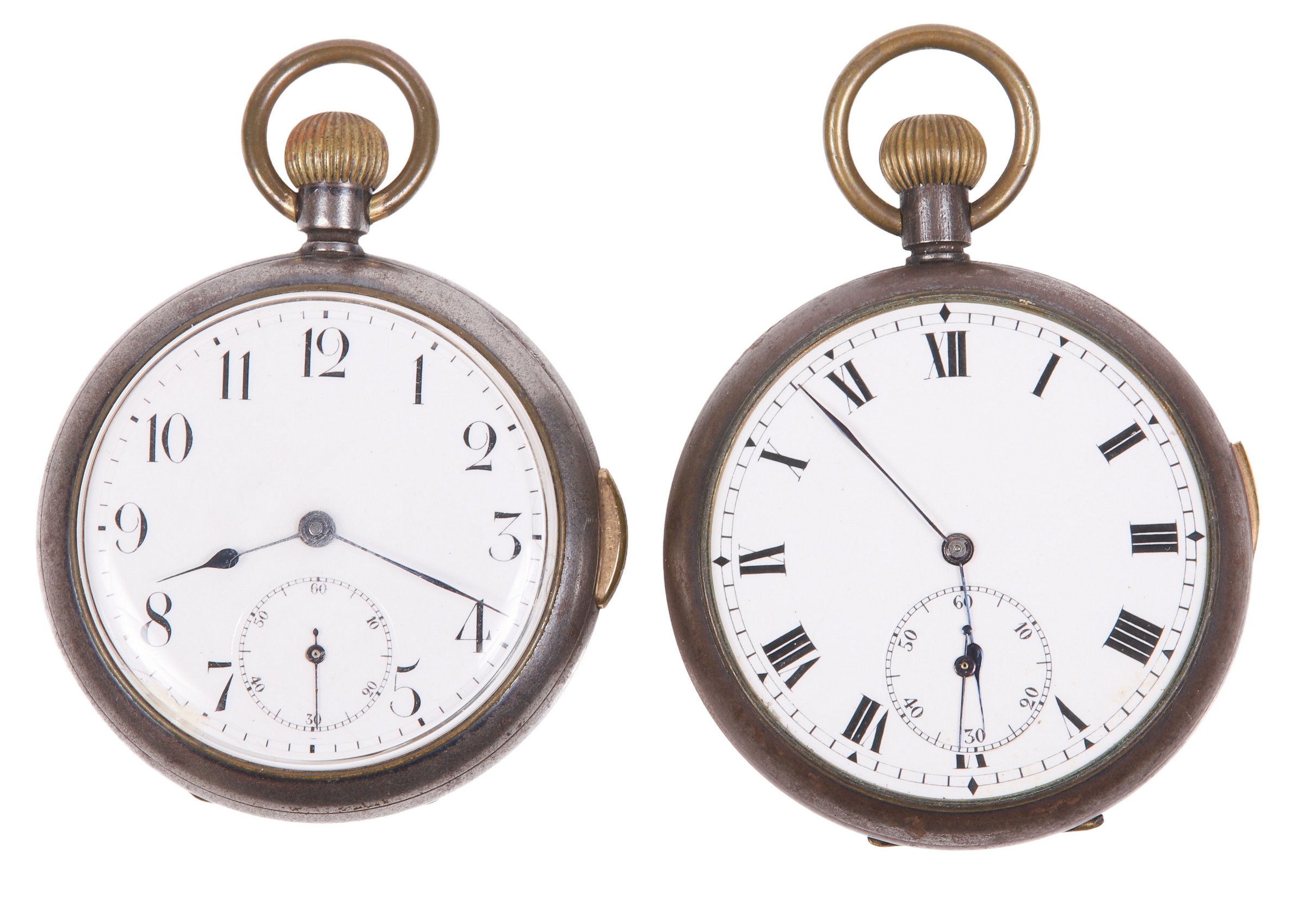 (2) 19th C Base metal repeaters