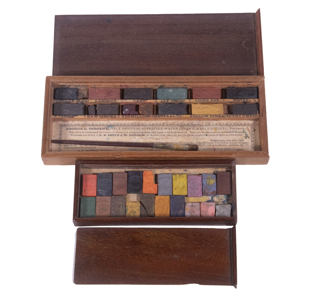 (2) 19TH C. BRITISH BOXES OF CAKE