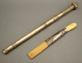2 19TH C BURMESE DAGGERSTwo 19