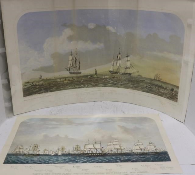 2 19TH C COLORED LITHOGRAPHS