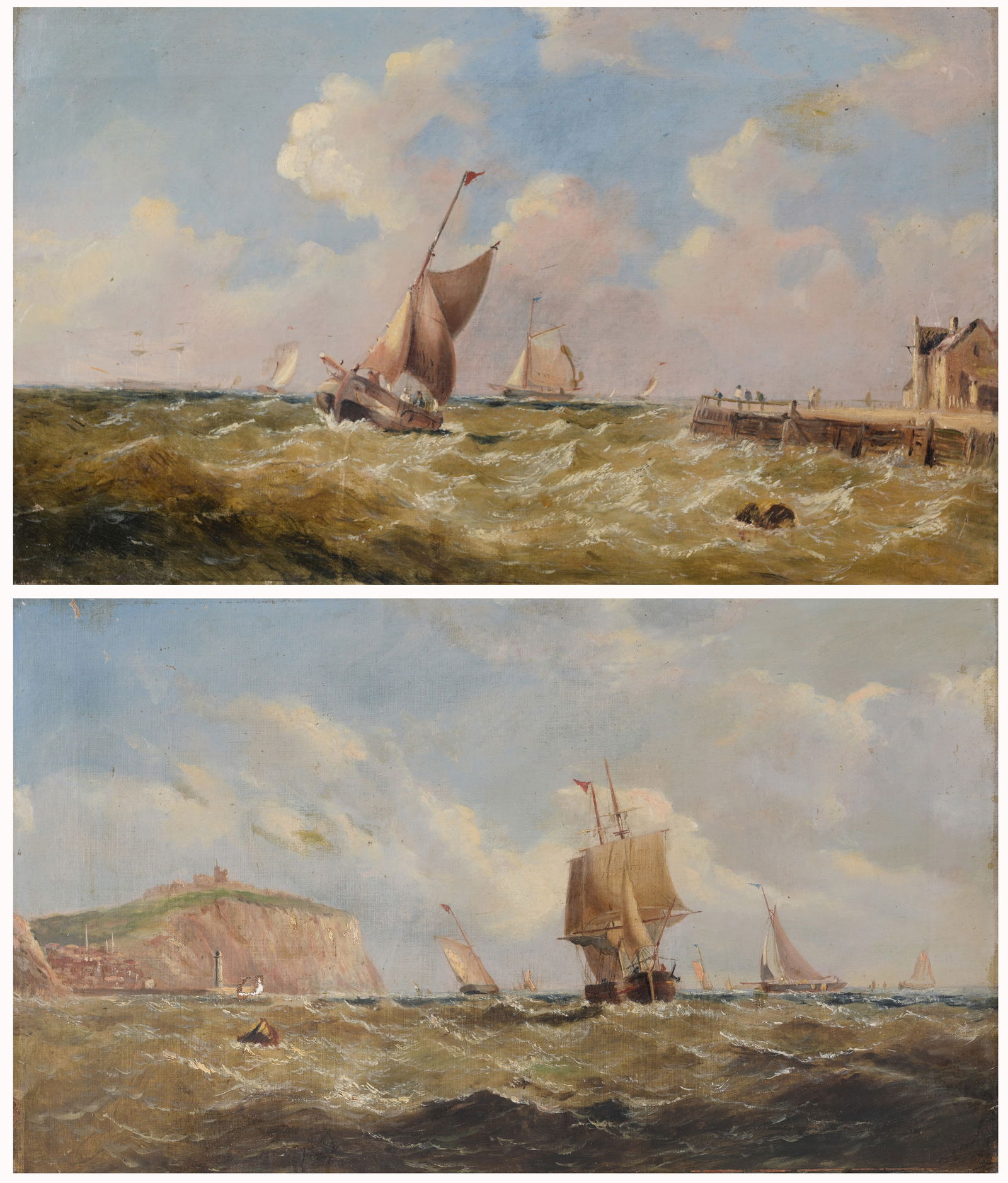 (2) 19TH C. ENGLISH SEASCAPES(2)