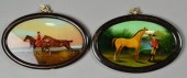 2 19TH C. EQUESTRIAN PAINTINGS