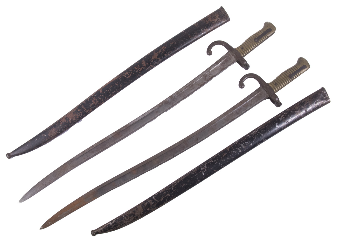 (2) 19TH C. FRENCH BAYONETS WITH