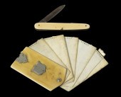 (2) 19TH C. IVORY GENT'S POCKE