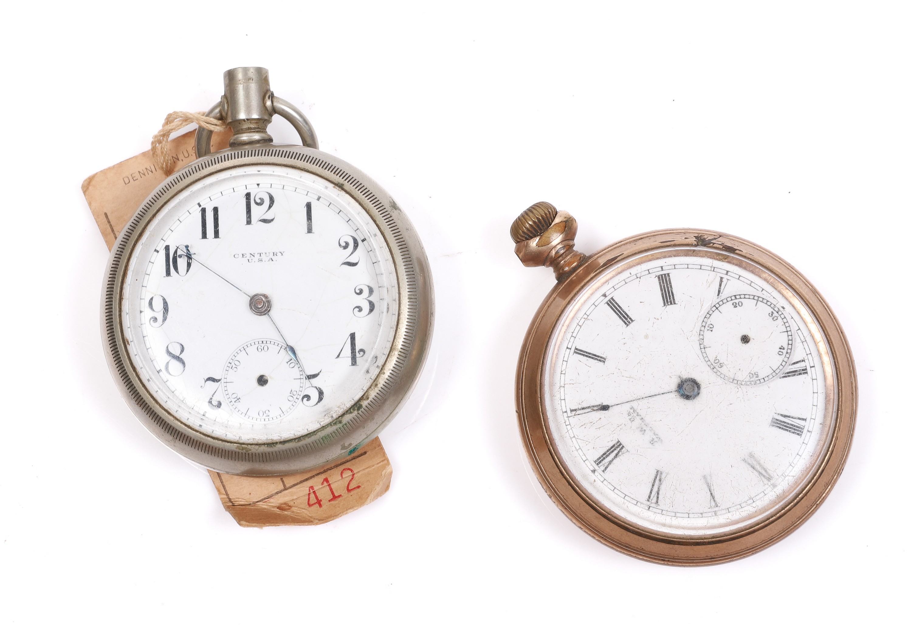 (2) 19th C pocket watches to