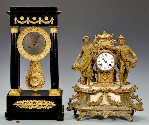 2 19TH CENTURY FRENCH MANTLE