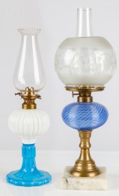 (2) 19TH CENTURY OIL LAMPS Opa