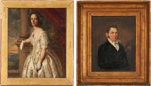 2 19TH CENTURY PORTRAITS, LADY