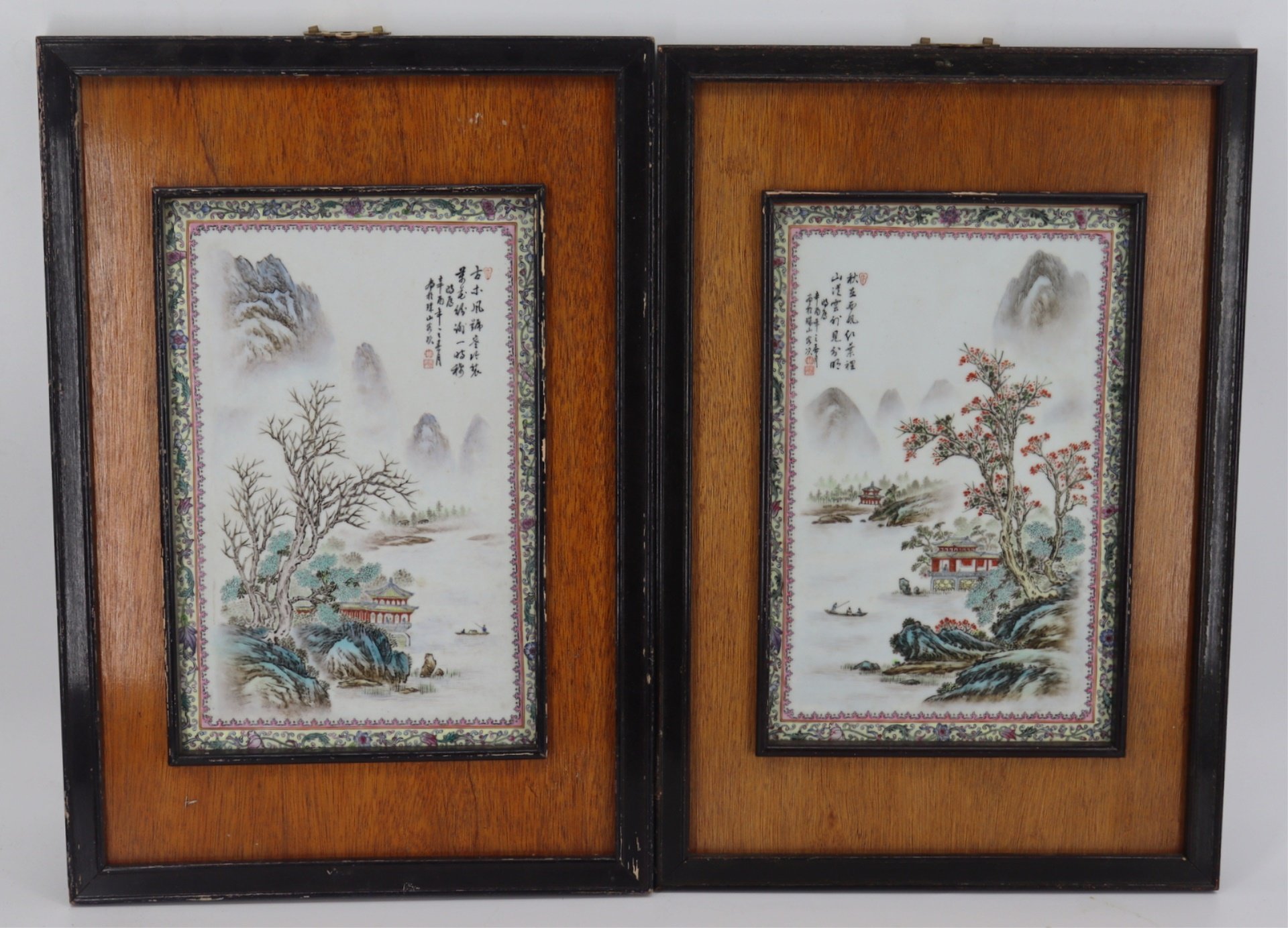 (2) 20TH C CHINESE? FAMILLE ROSE