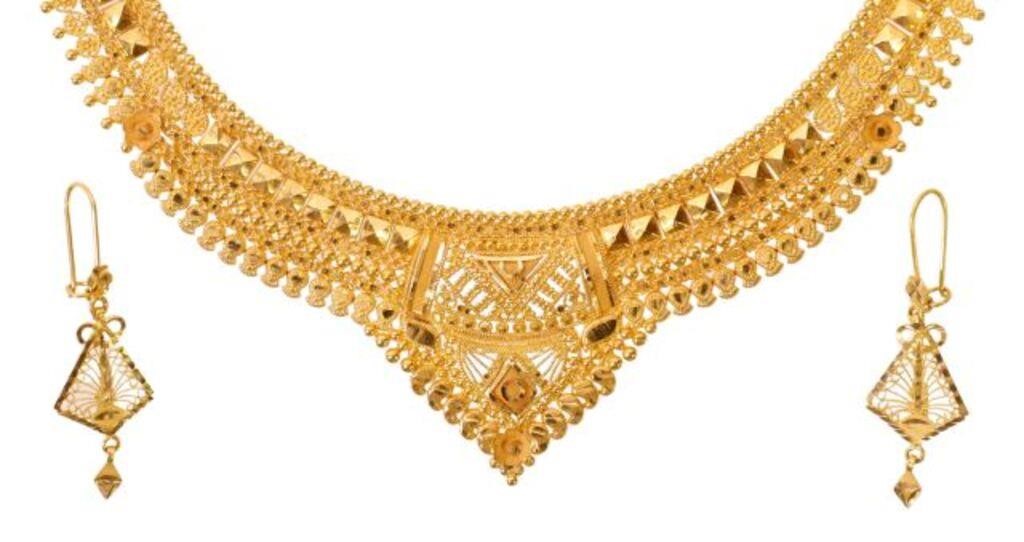 (2) 22KT YELLOW GOLD NECKLACE &