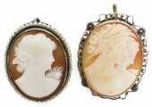 (2) 925 & 800 SILVER CAMEO PEN