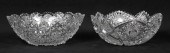 (2) ABCG cut glass bowls, c/o
