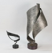 2 ABSTRACT METAL SCULPTURES2 m