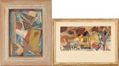 2 ABSTRACT PAINTINGS, MILDRED