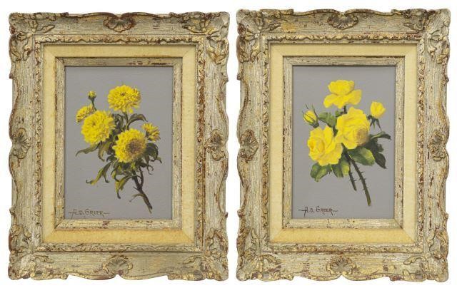 (2) A.D. GREER (1904-1998) YELLOW