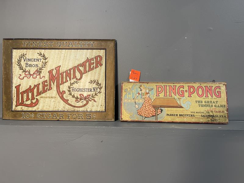 2 ADVERTISING SIGNS, "LITTLE
