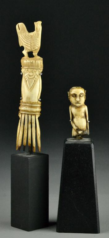 (2) African Ivory or Bone