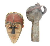 2 AFRICAN TRIBAL CEREMONIAL HA