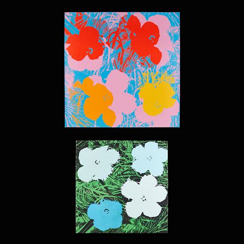 2 AFTER ANDY WARHOL "FLOWER"