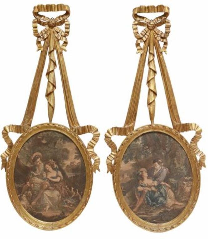 (2) AFTER BOUCHER FRENCH GILTWOOD