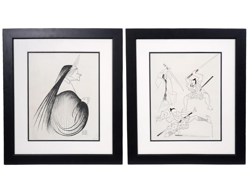 2 AL HIRSCHFELD SIGNED LITHOGRAPH