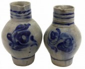 (2) ALSATIAN SALT GLAZED STONE