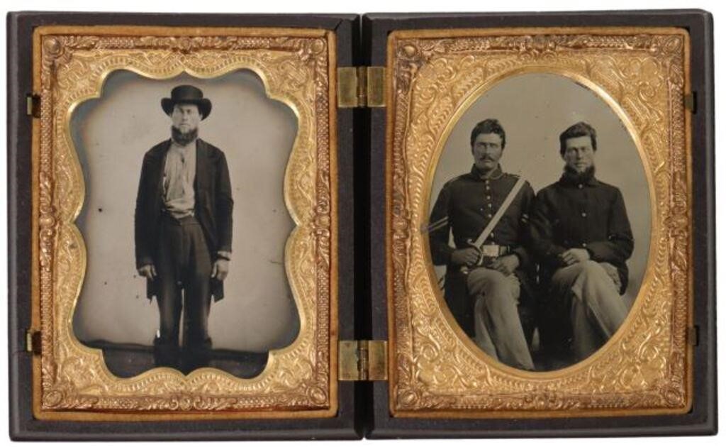 2) AMBROTYPE & TINTYPE QTR SIZE