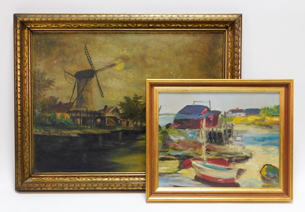 2 AMER. IMPRESSIONIST PAINTINGS &
